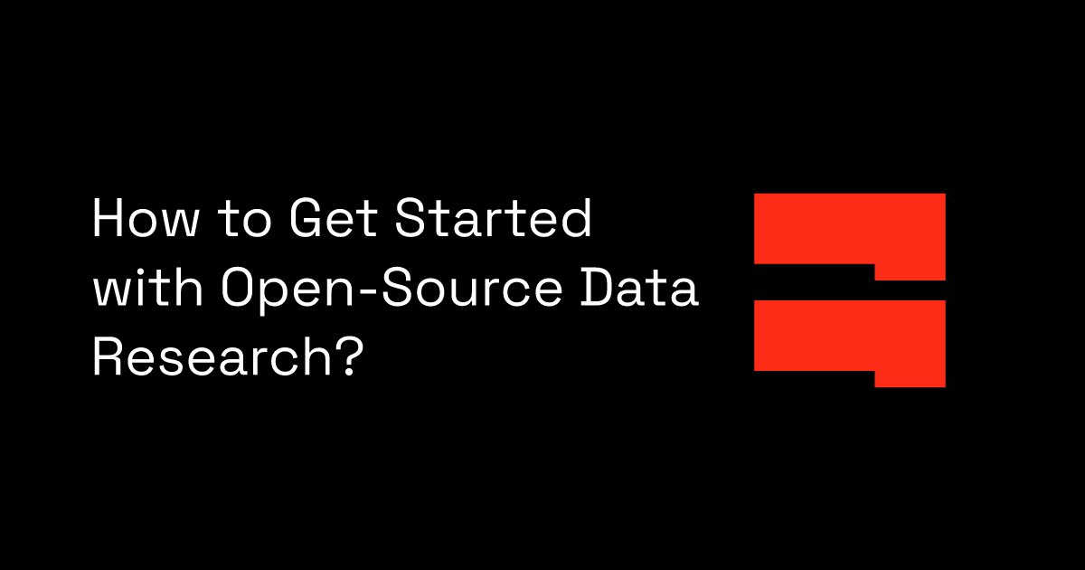 How to Get Started with Open-Source Data Research?